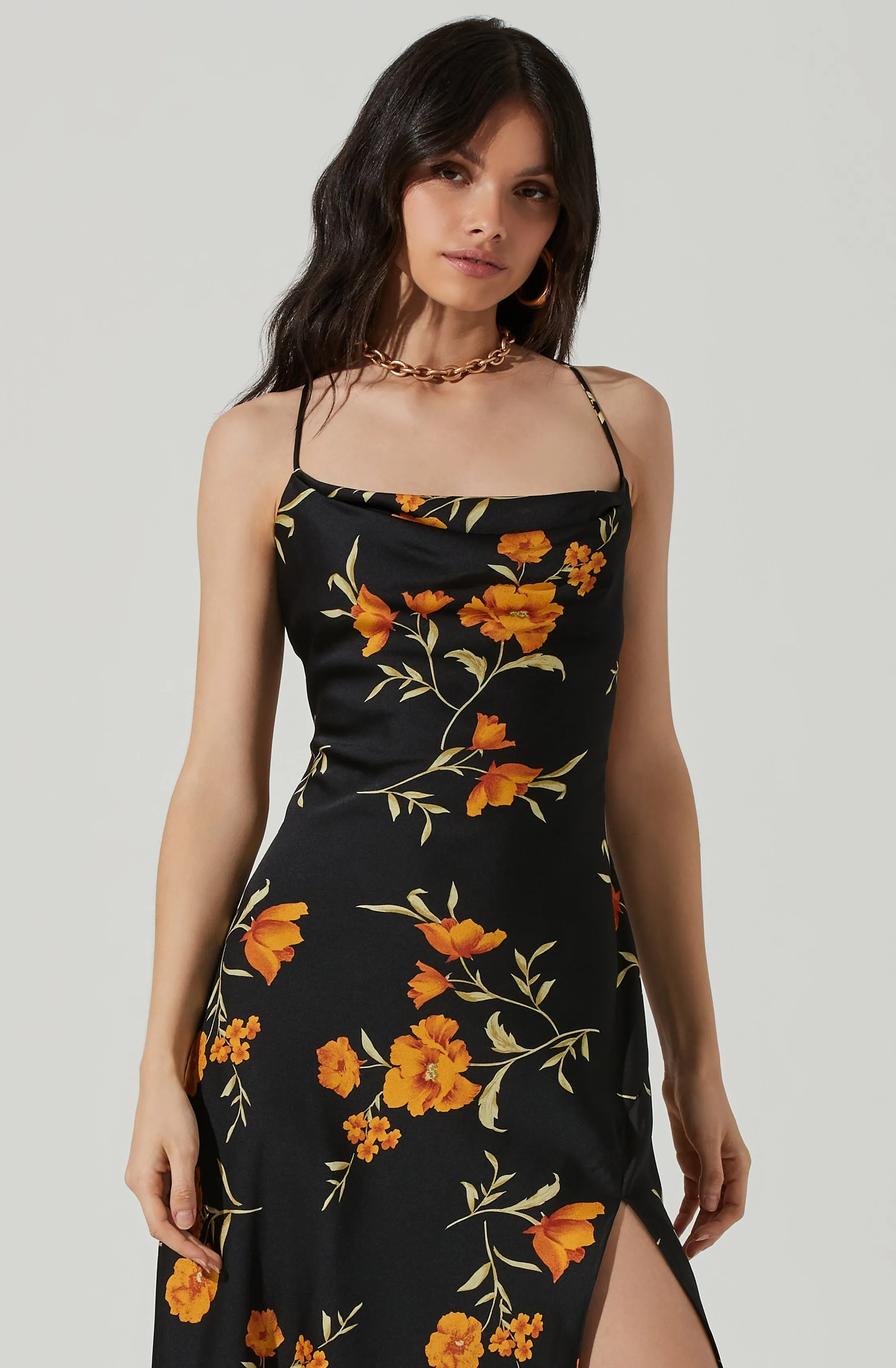 Gaia Floral Midi Dress