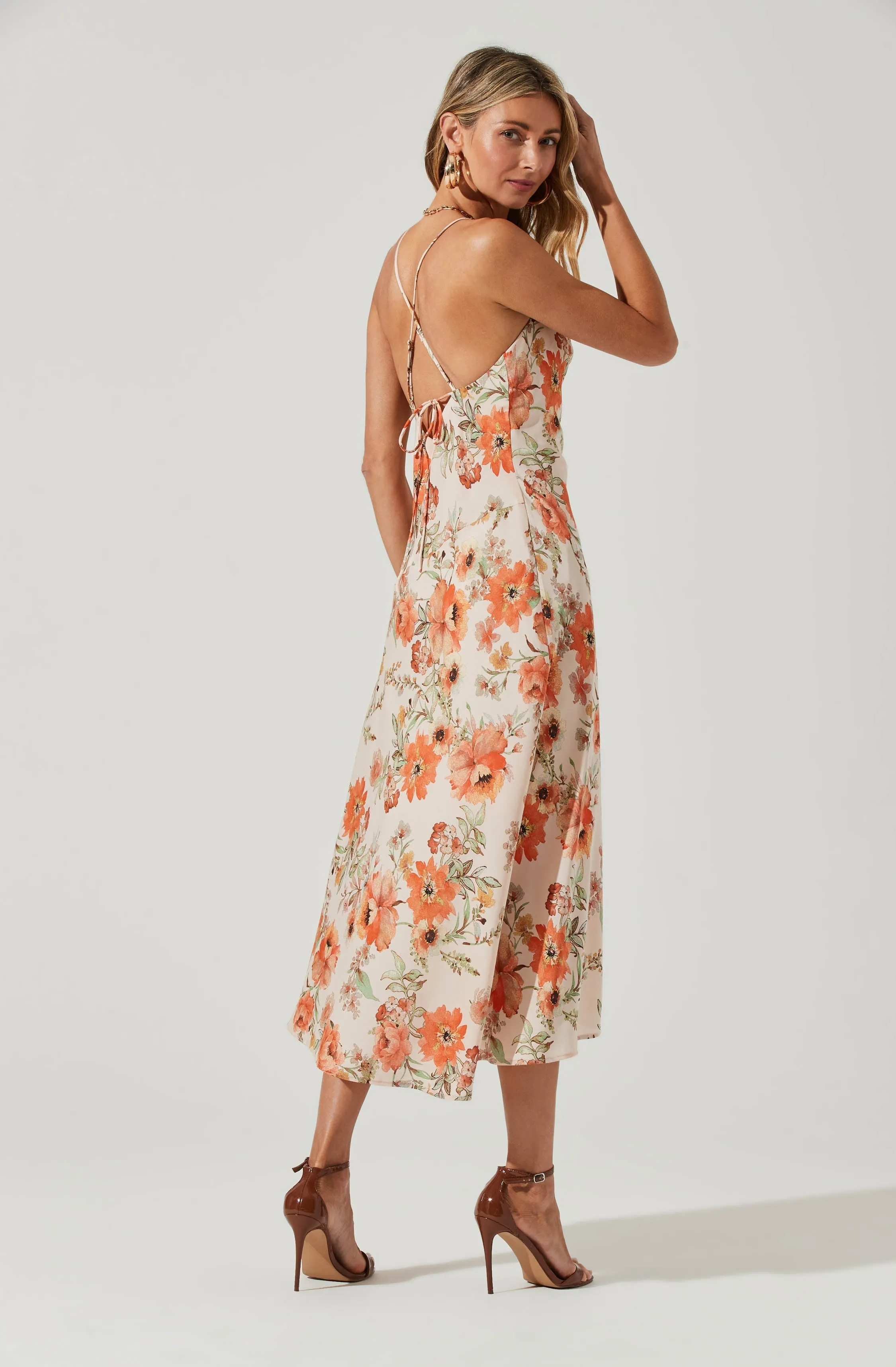 Gaia Floral Midi Dress