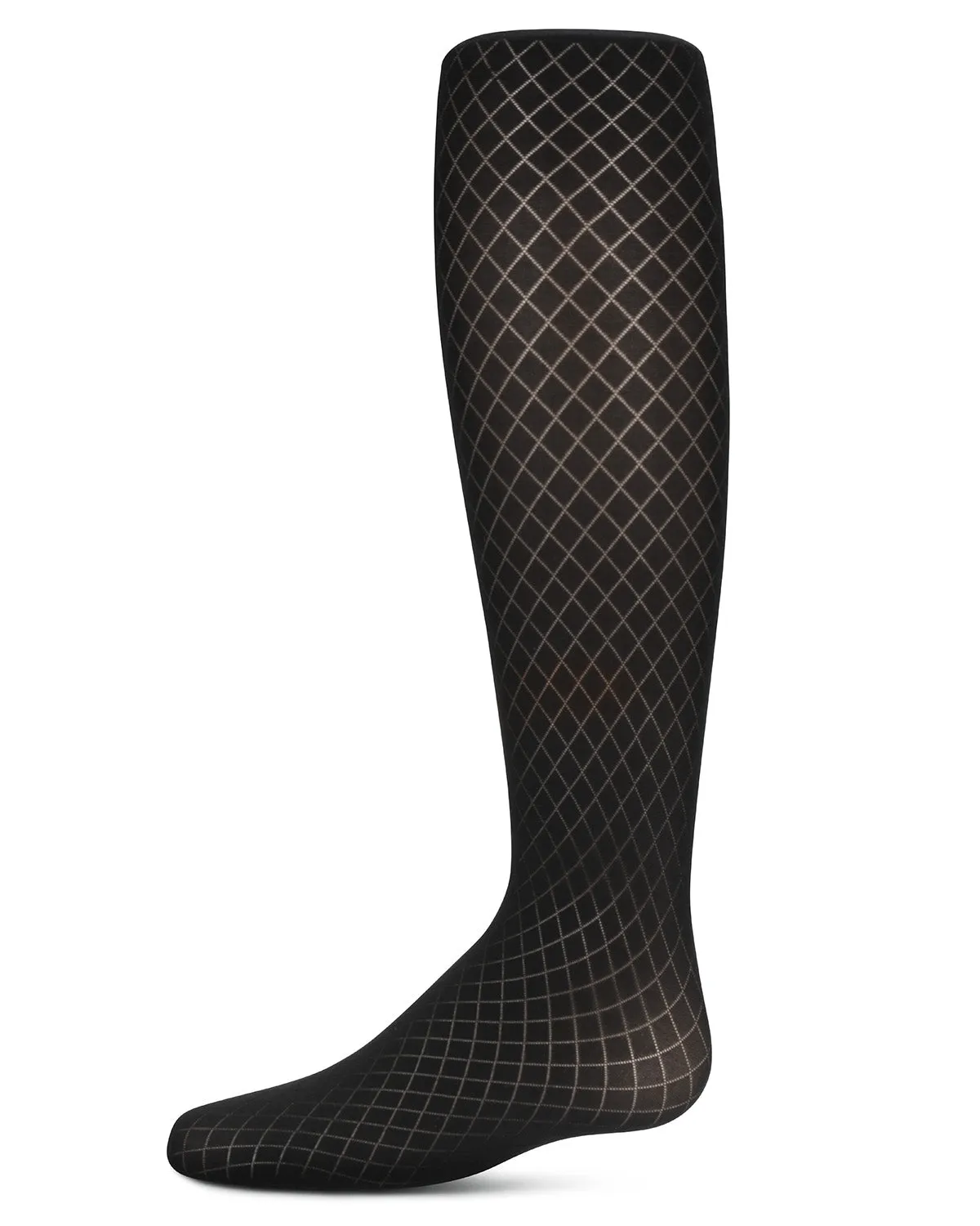 Girls' Diamond Semi Opaque Nylon Tights