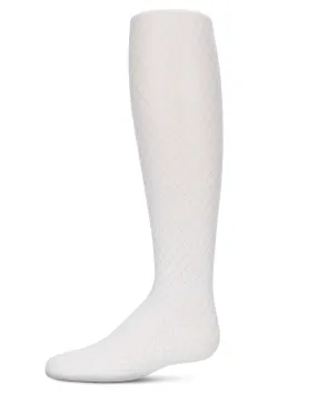 Girls' Diamond Semi Opaque Nylon Tights