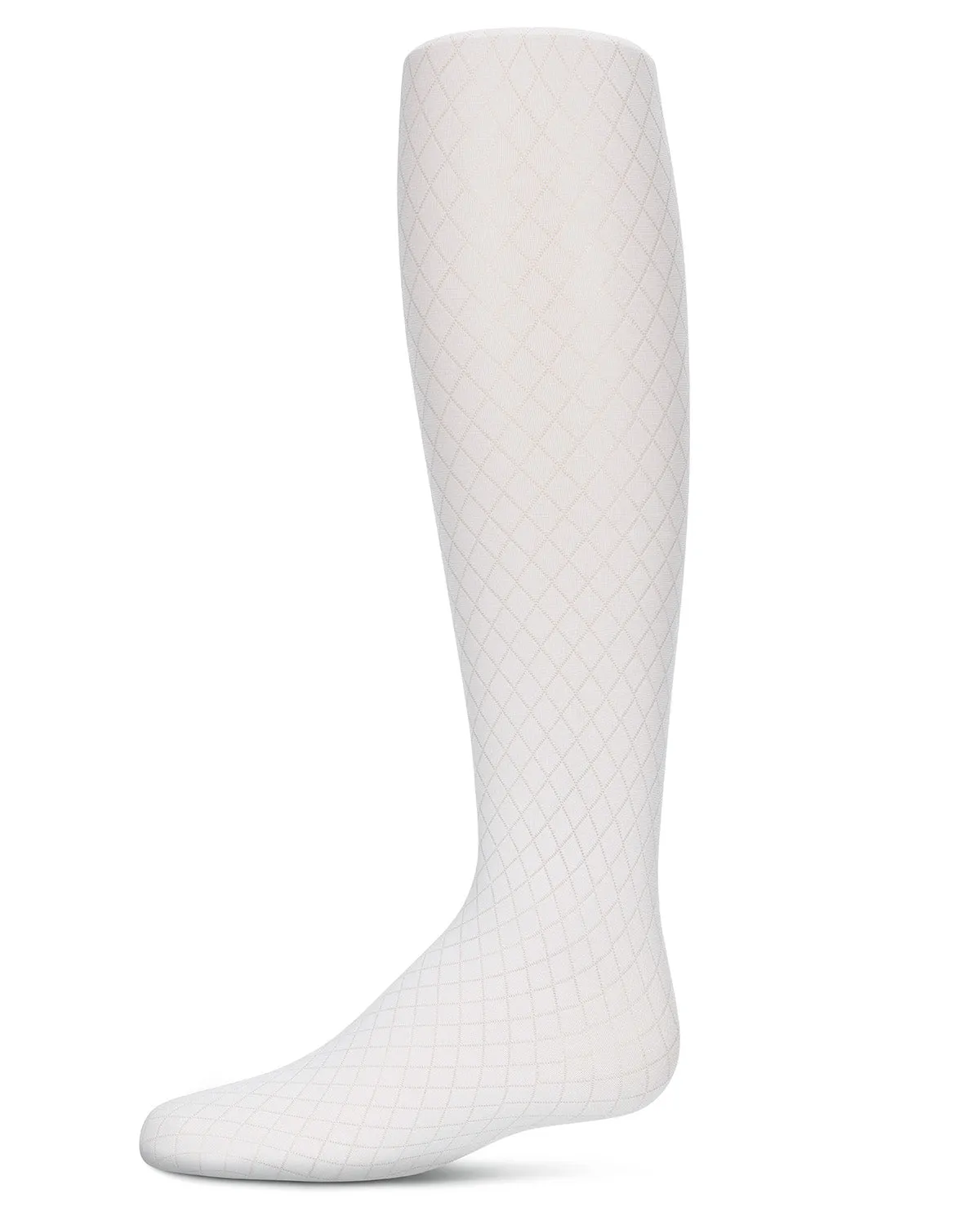 Girls' Diamond Semi Opaque Nylon Tights