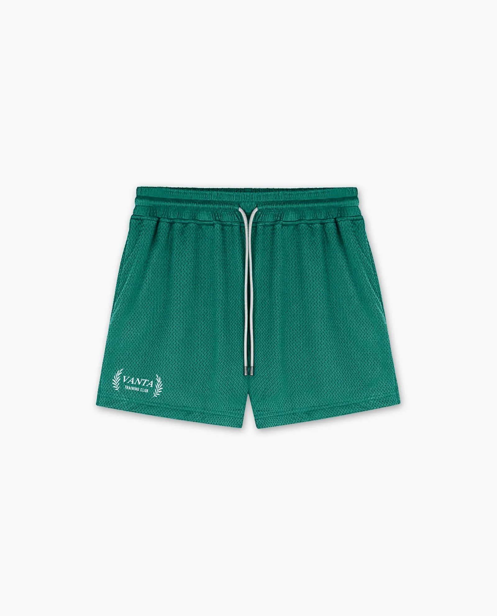 GIRLS MESH TRAINING SHORTS - RACING GREEN