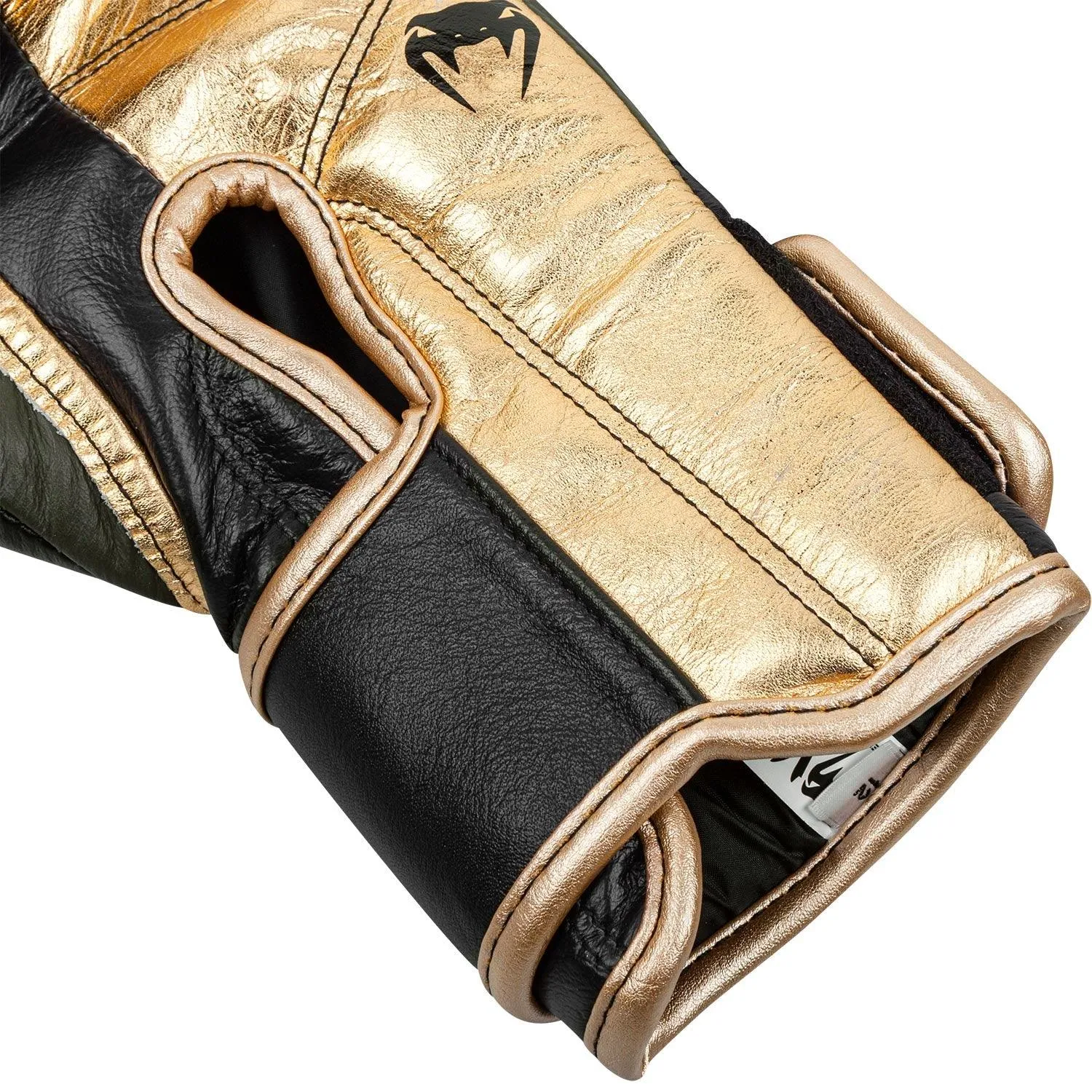 Guantes de boxeo profesional Venum Giant 2.0 Edición Linares - Con velcro - Kaki/Negro/Oro