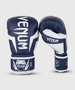 Guantes de Boxeo Venum Elite - Blanco/Azul Marino