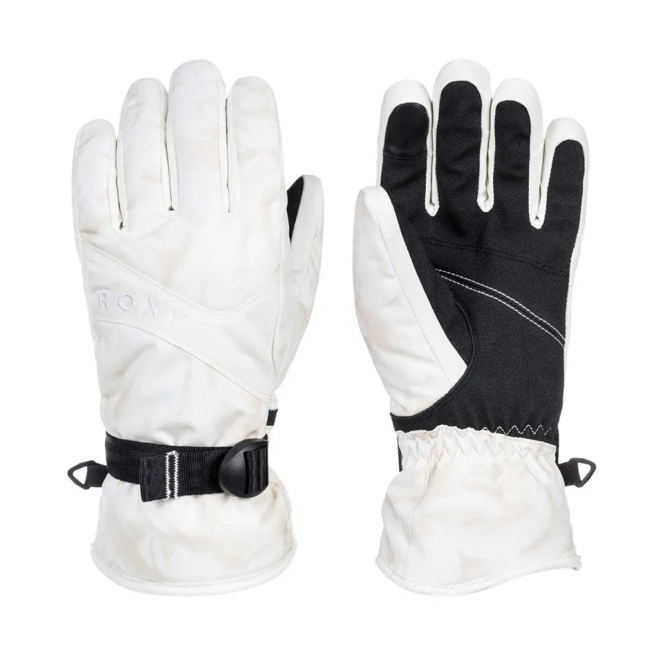 Guantes Roxy Snow Jetty Blanco Beige