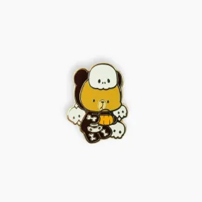 Halloween Special Glow In The Dark Enamel Pin: Spooky Skeleton