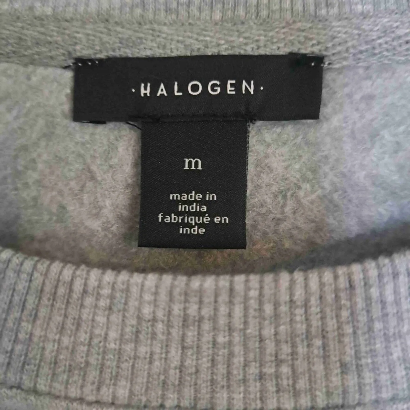 Halogen Grey Heather Long Sleeve Crew Neck Pullover Sweatshirt