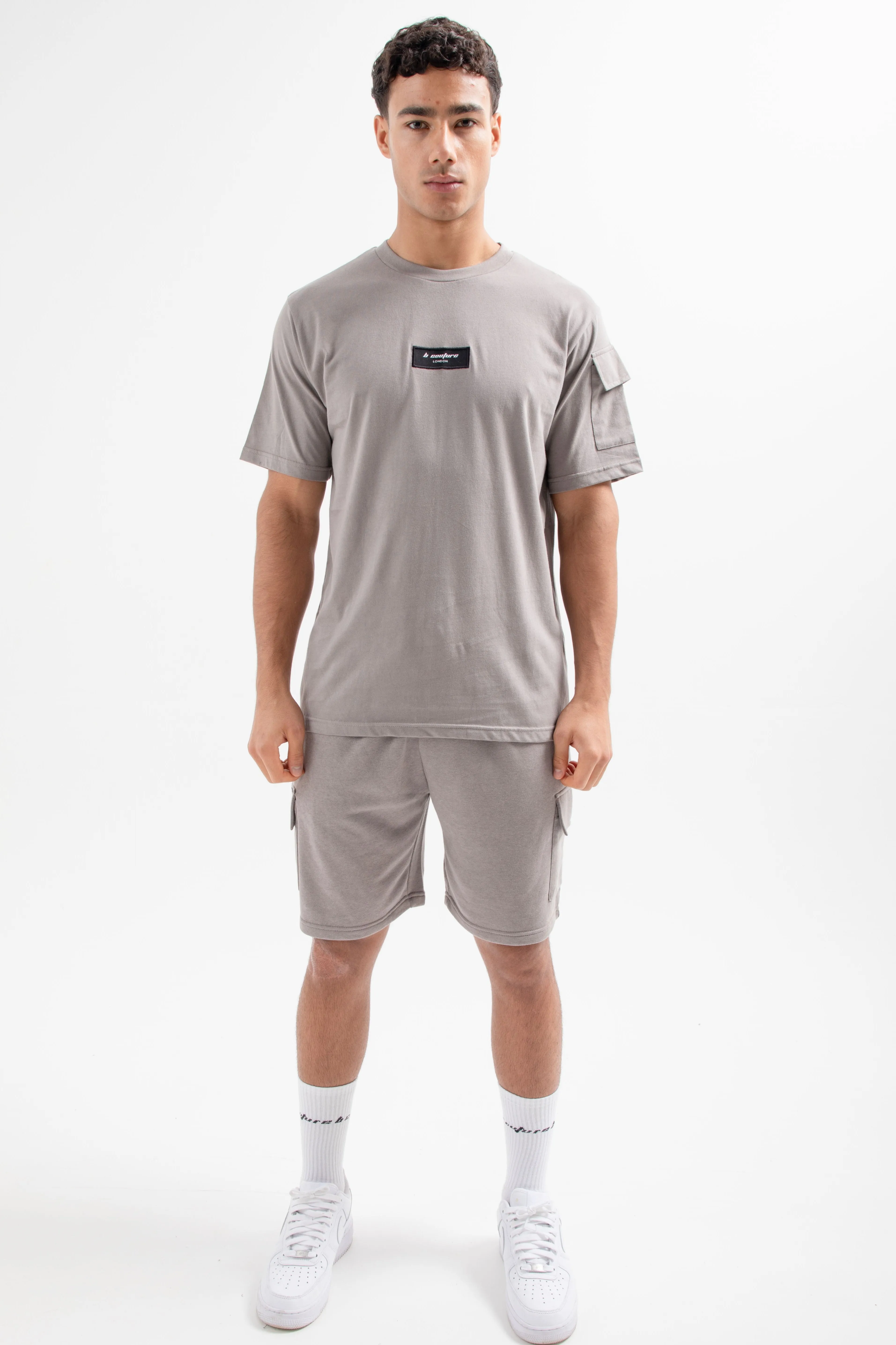 Hampden T-Shirt & Short Set - Dark Grey