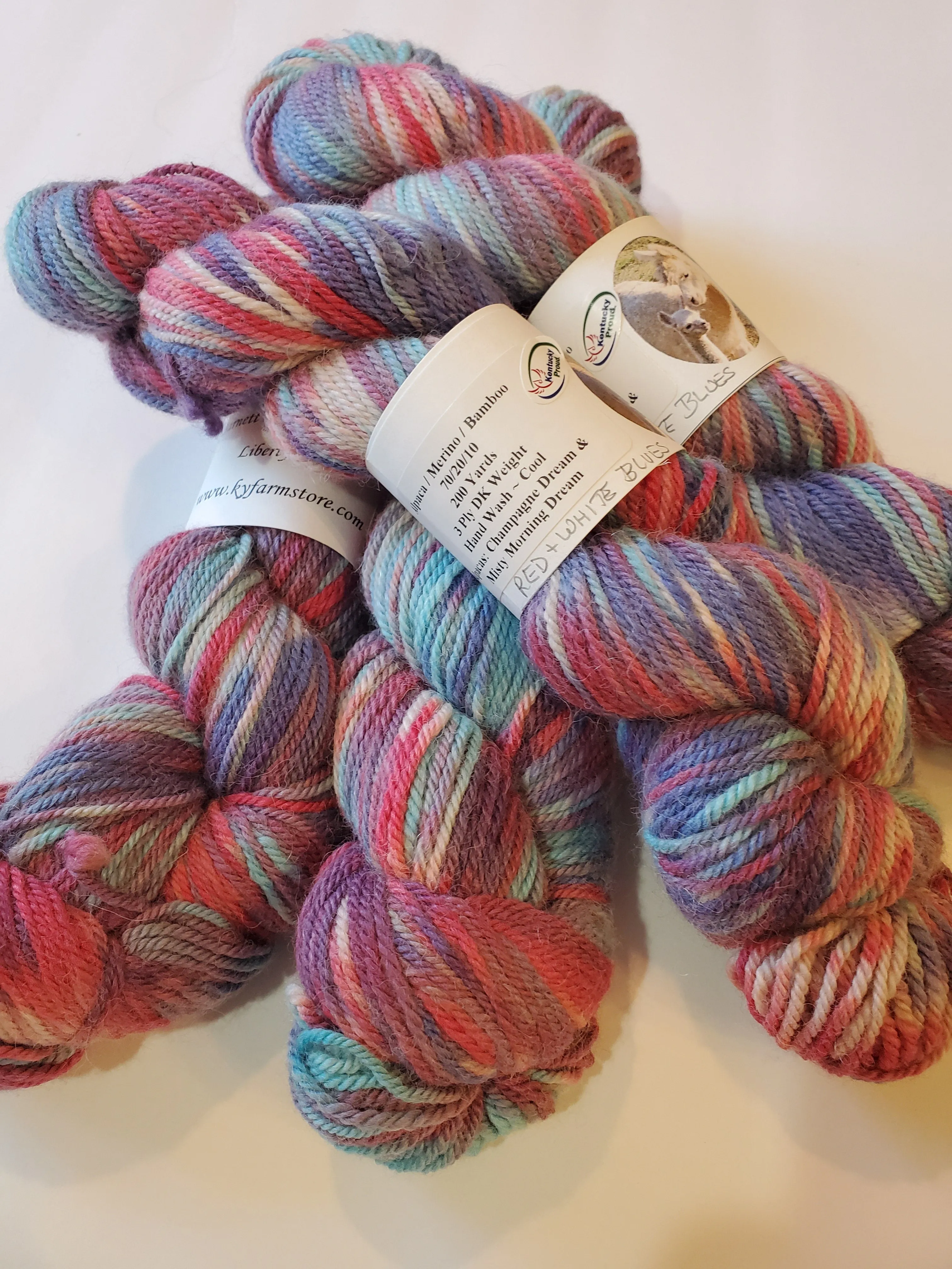 Hand Dyed Alpaca / Merino / Bamboo DK