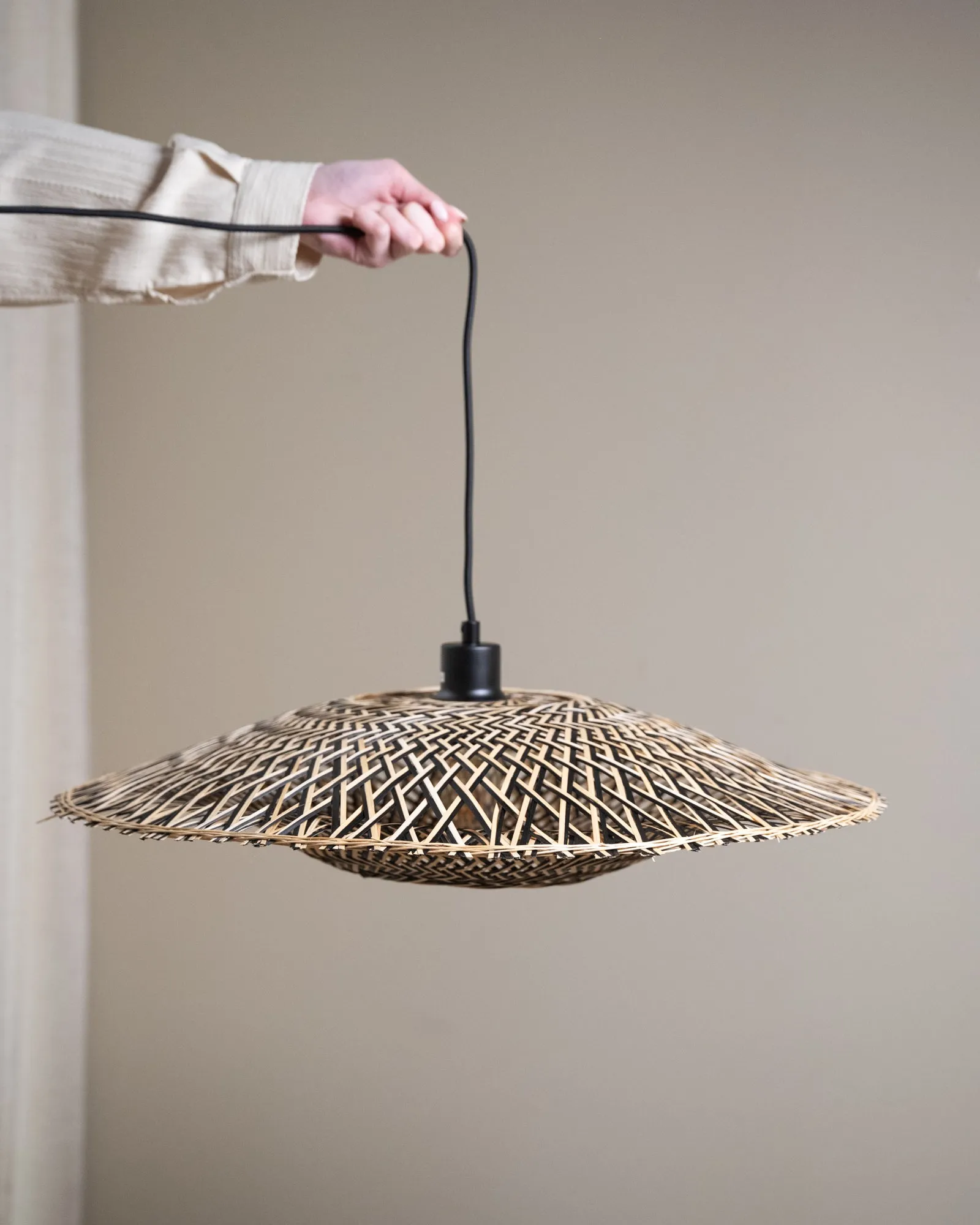 Handmade Pendant Light Bali Black Natural