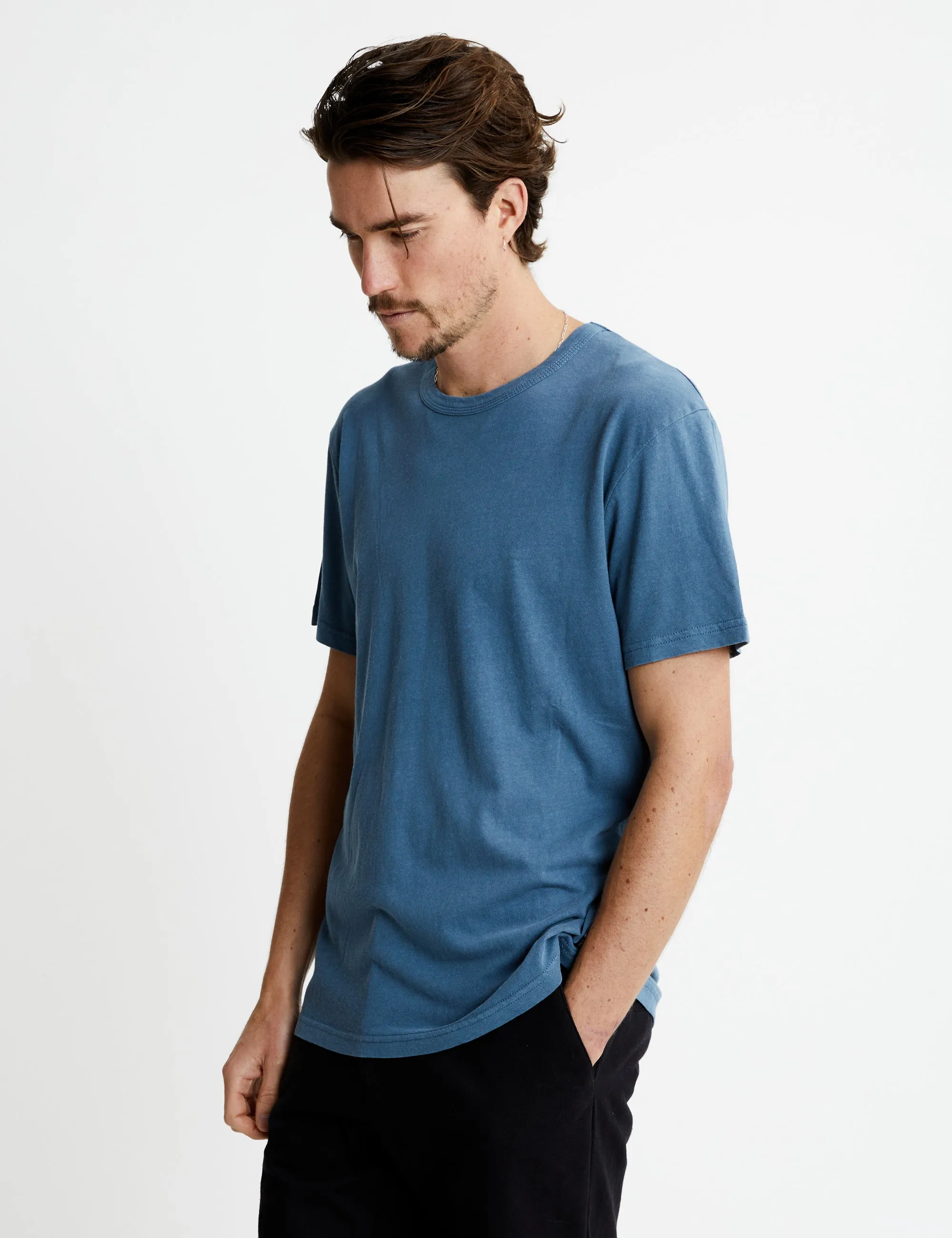 Hemp Tee - Washed Slate