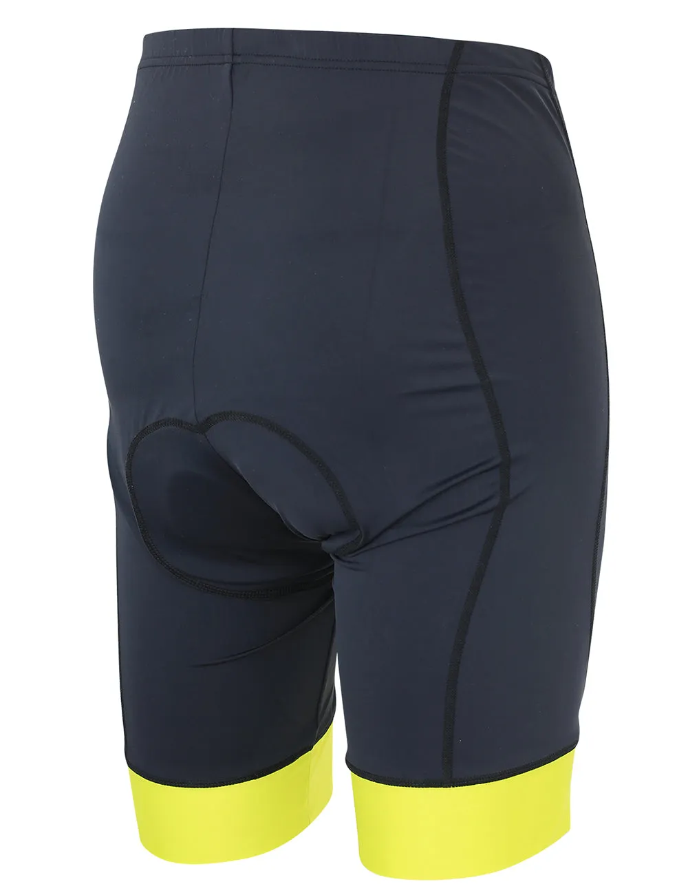 Herren Kurze Fahrradhose Comfort Line Schwarz Neon