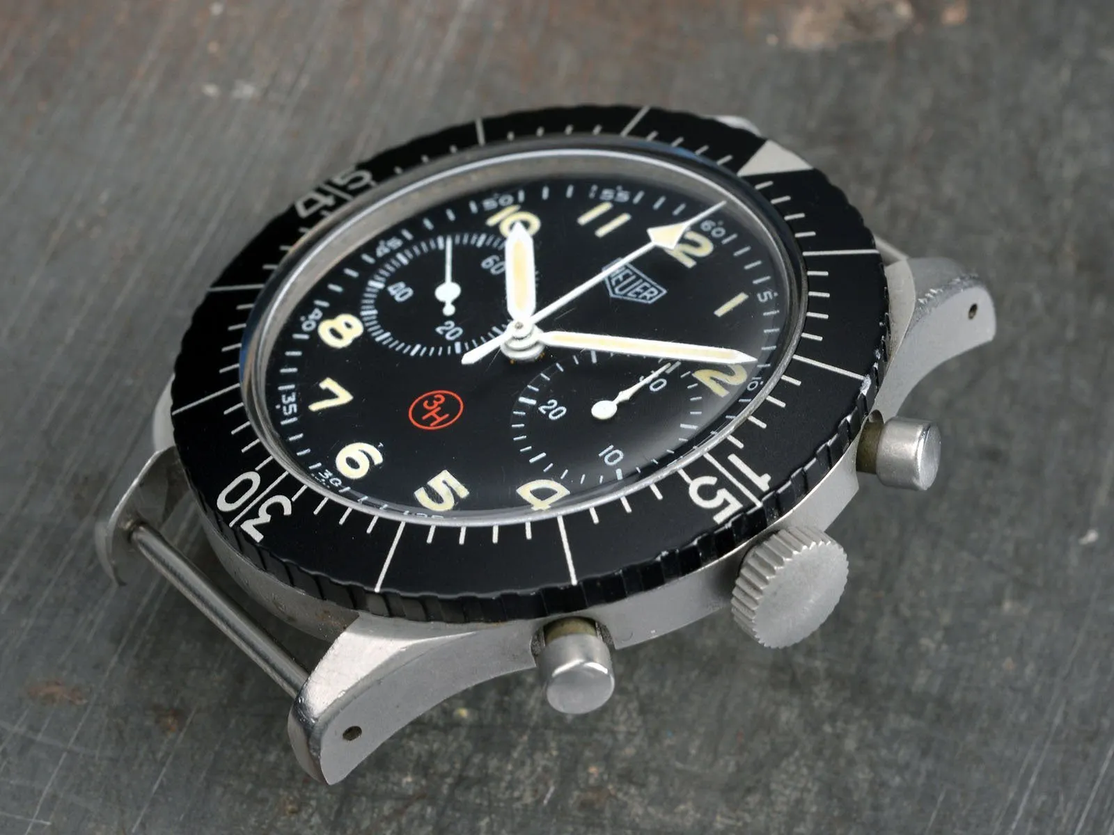 HEUER BUNDESWEHR 3H ‘FLYBACK’ MILITARY CHRONOGRAPH