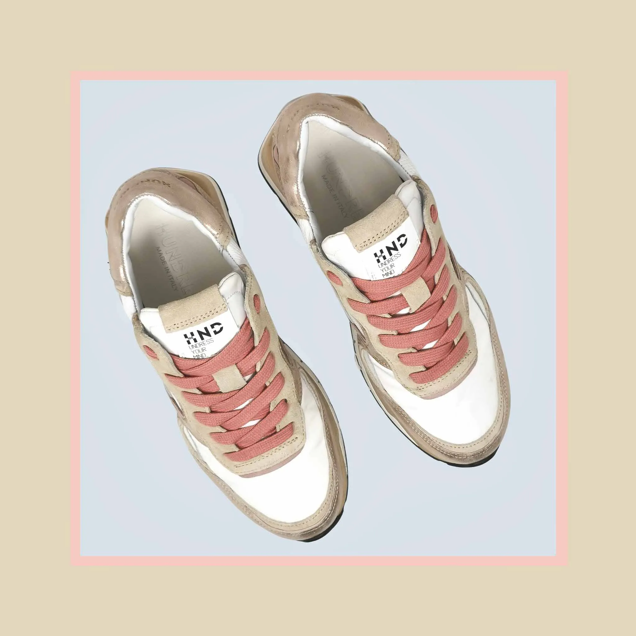 HND16 - Leather Sneaker Donna - HUNDRED100®