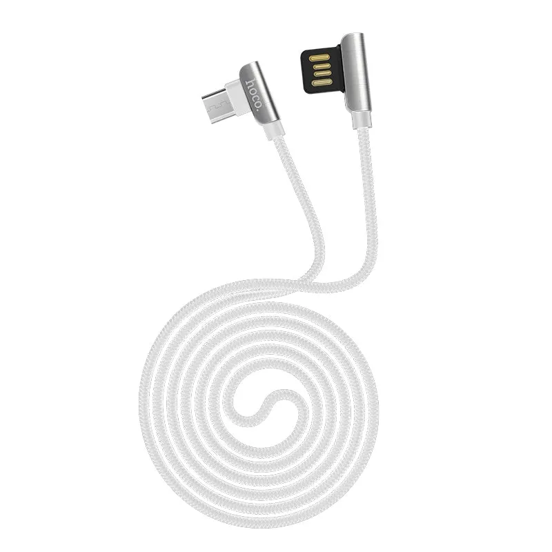 Hoco U42 120Cm Exquisite Steel Micro USB Data Cable - White