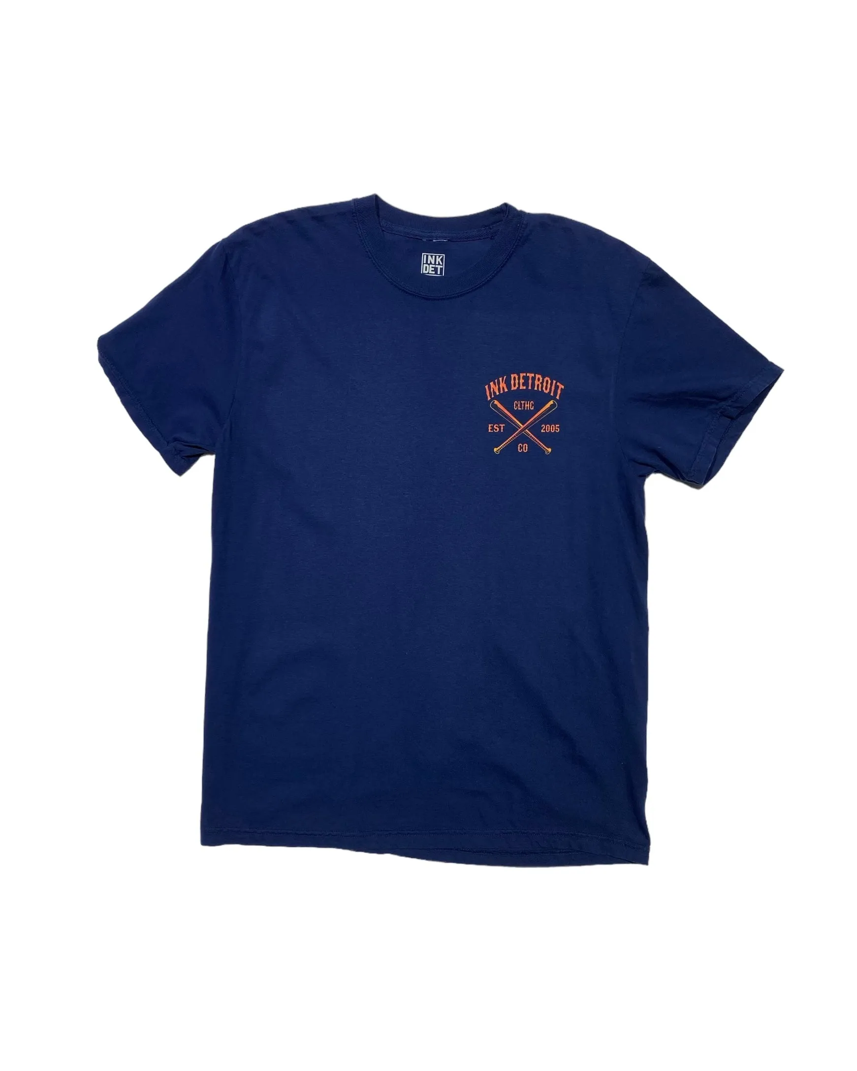 Ink Detroit Clothing Co. Tiger T-Shirt - Pigment Dyed - Navy