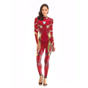 IRON MAN Costume Jumpsuit for Women