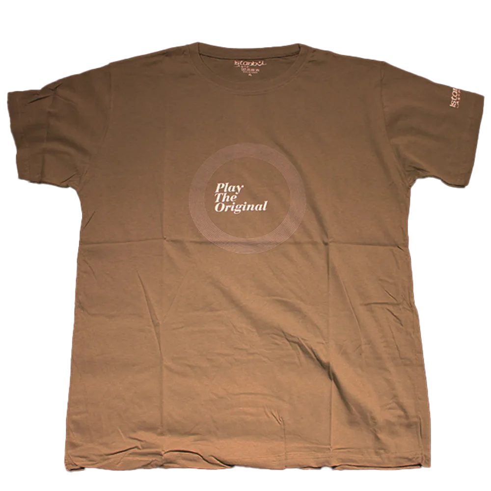 Istanbul Agop T Shirt "PLAY THE ORIGINAL" (WHITE LOGO) OLIVE T-Shirt