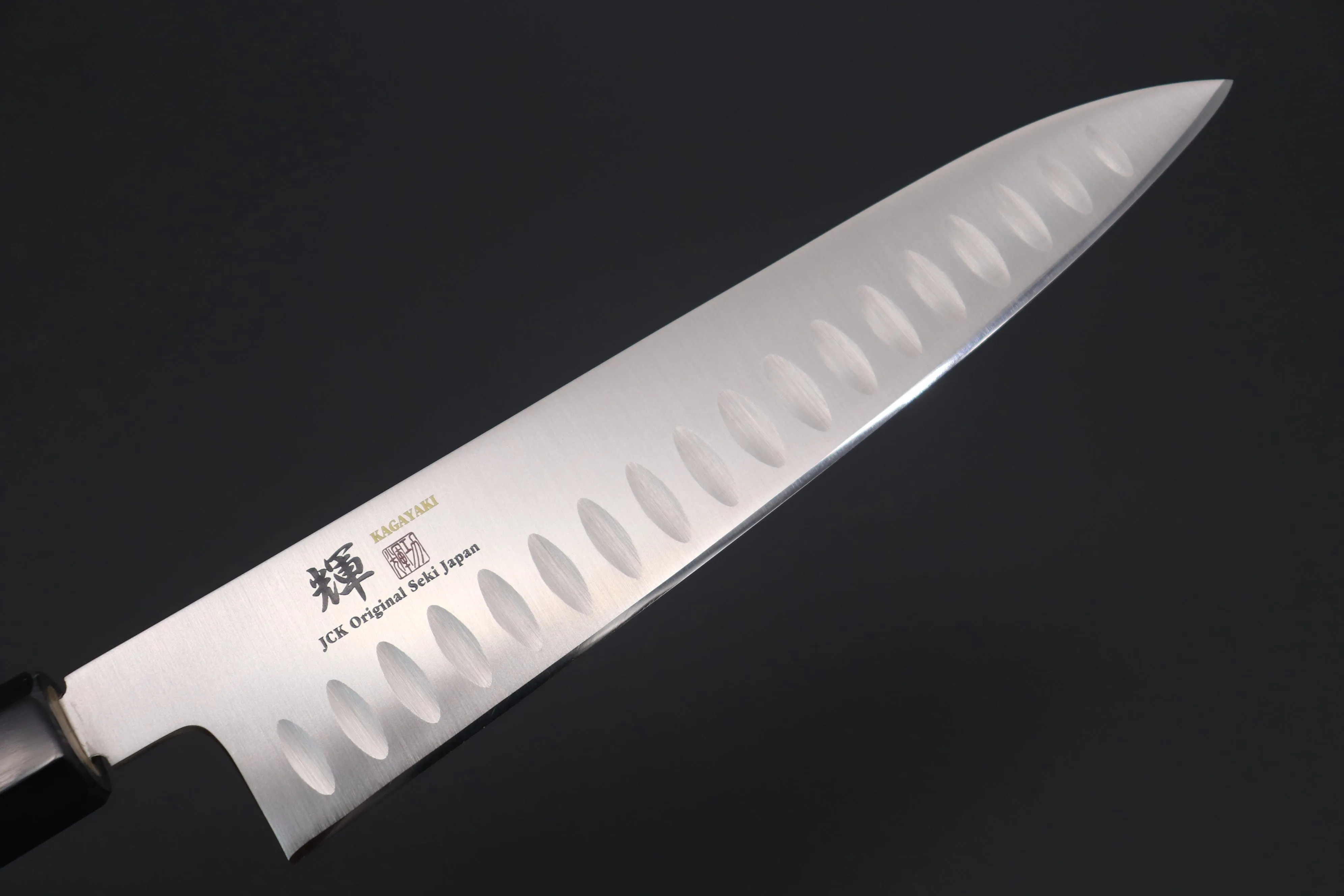 JCK Original Kagayaki Basic WA Series VG-10 Wa Gyuto with Dimples (210mm and 270mm, 3 Sizes)