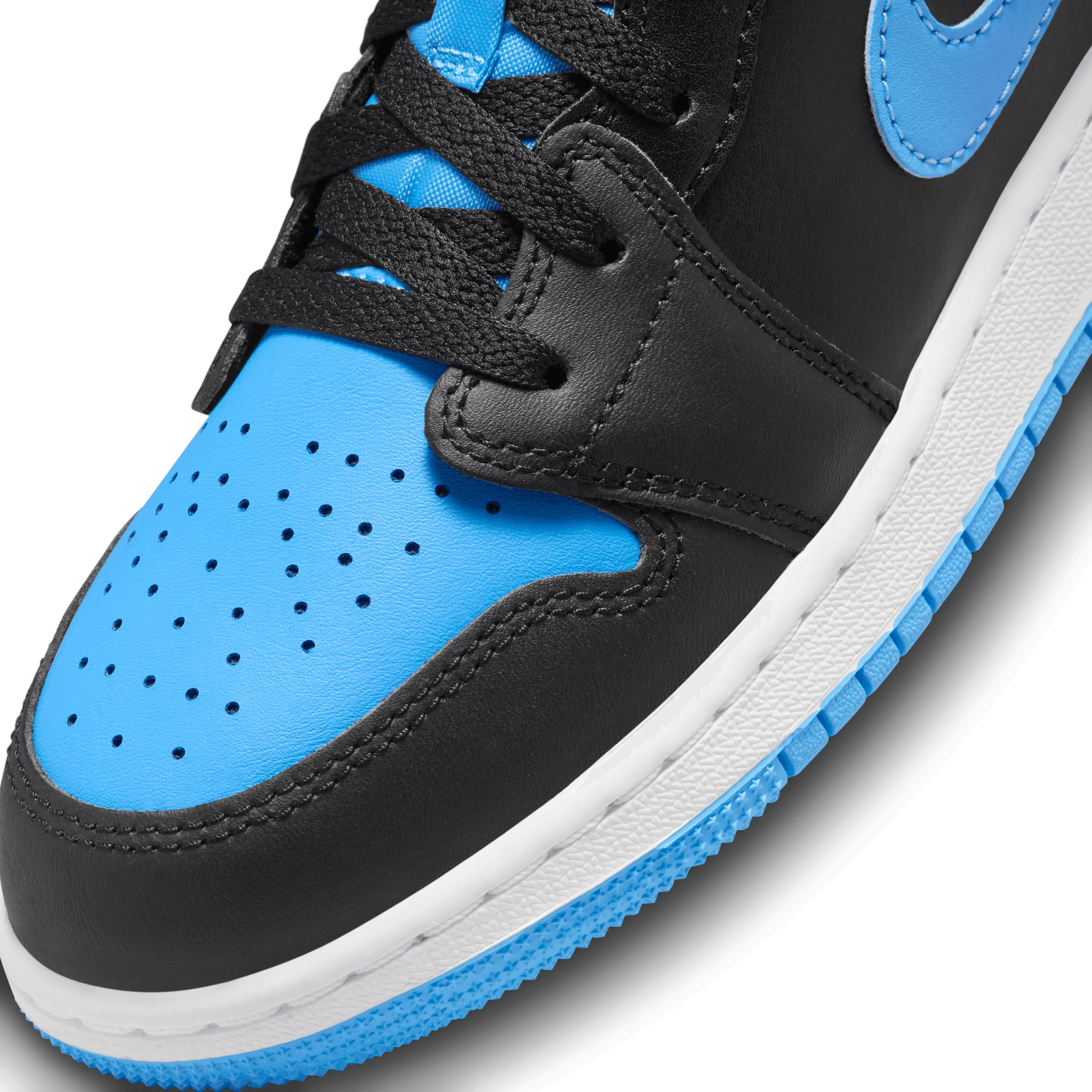 Jordan - Boy - GS Air Jordan 1 Low - Black/University Blue/White