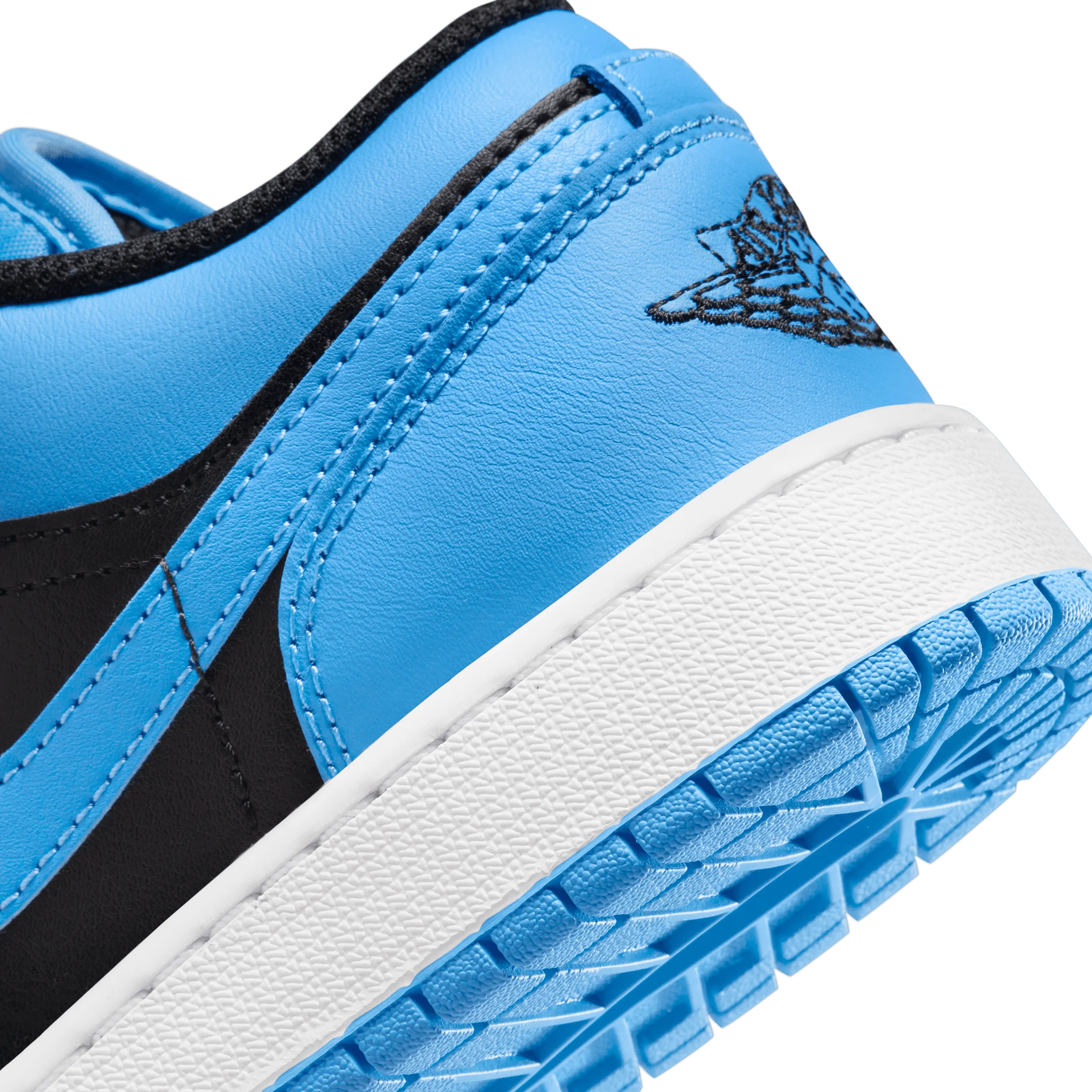 Jordan - Boy - GS Air Jordan 1 Low - Black/University Blue/White