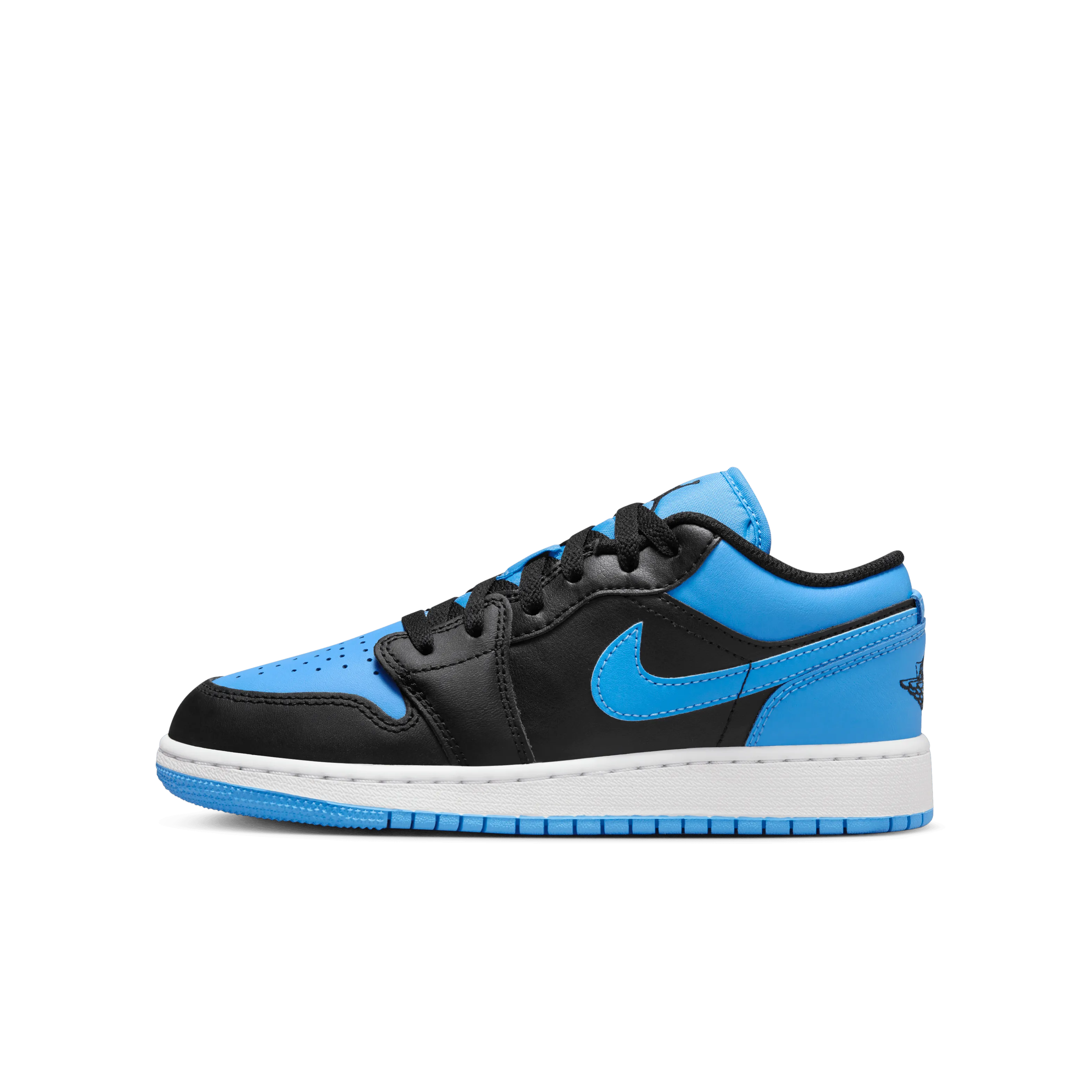 Jordan - Boy - GS Air Jordan 1 Low - Black/University Blue/White