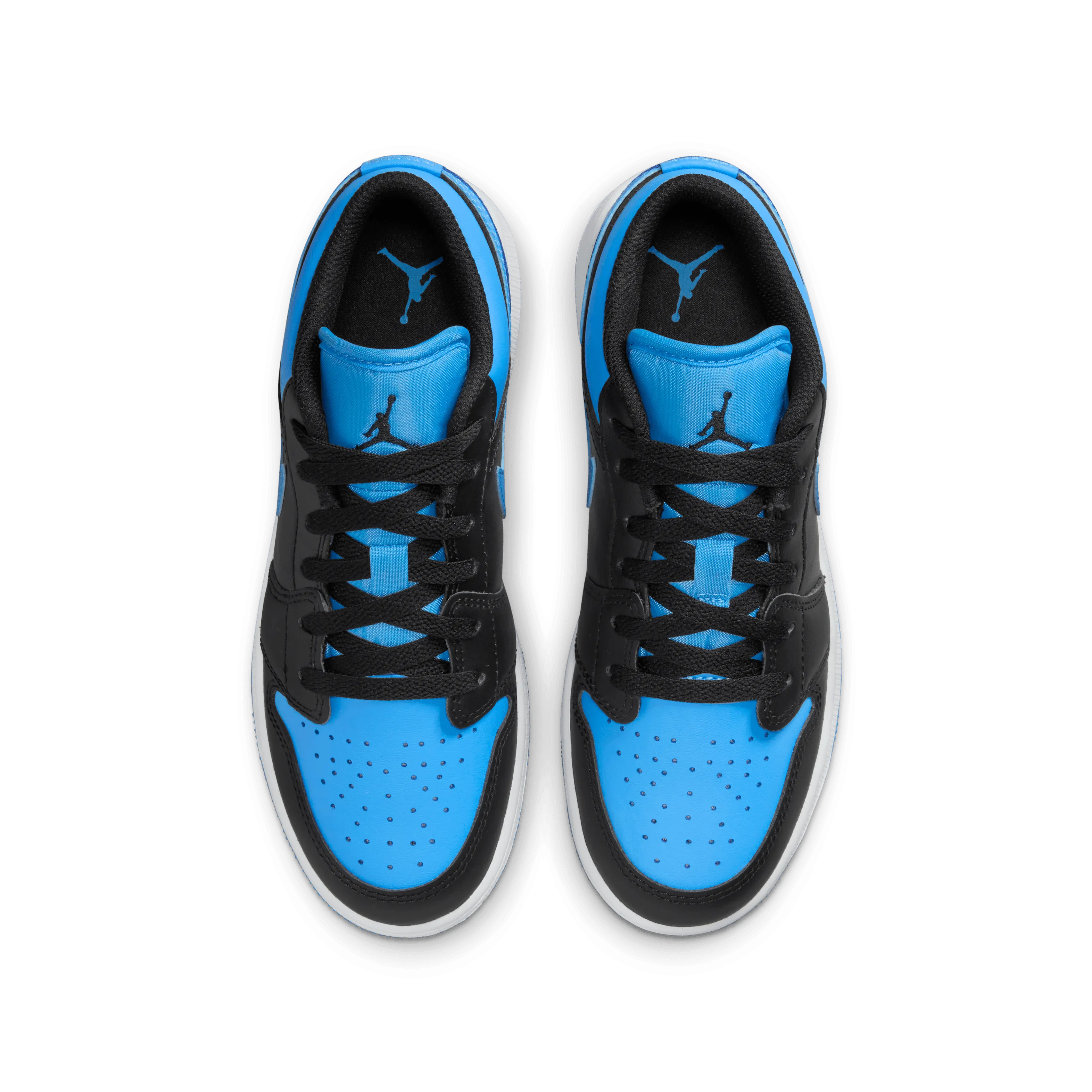 Jordan - Boy - GS Air Jordan 1 Low - Black/University Blue/White