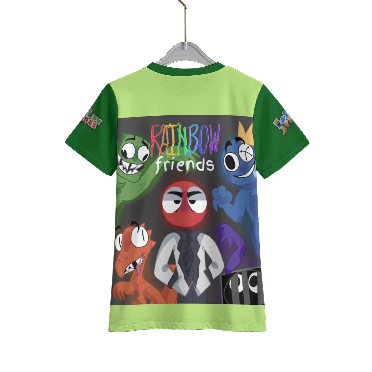 Kids Rainbow Friends Green Shirt