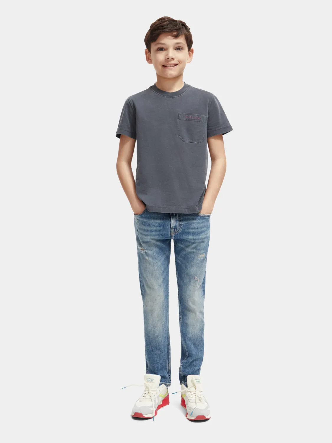 Kids - Relaxed-fit chest pocket t-shirt