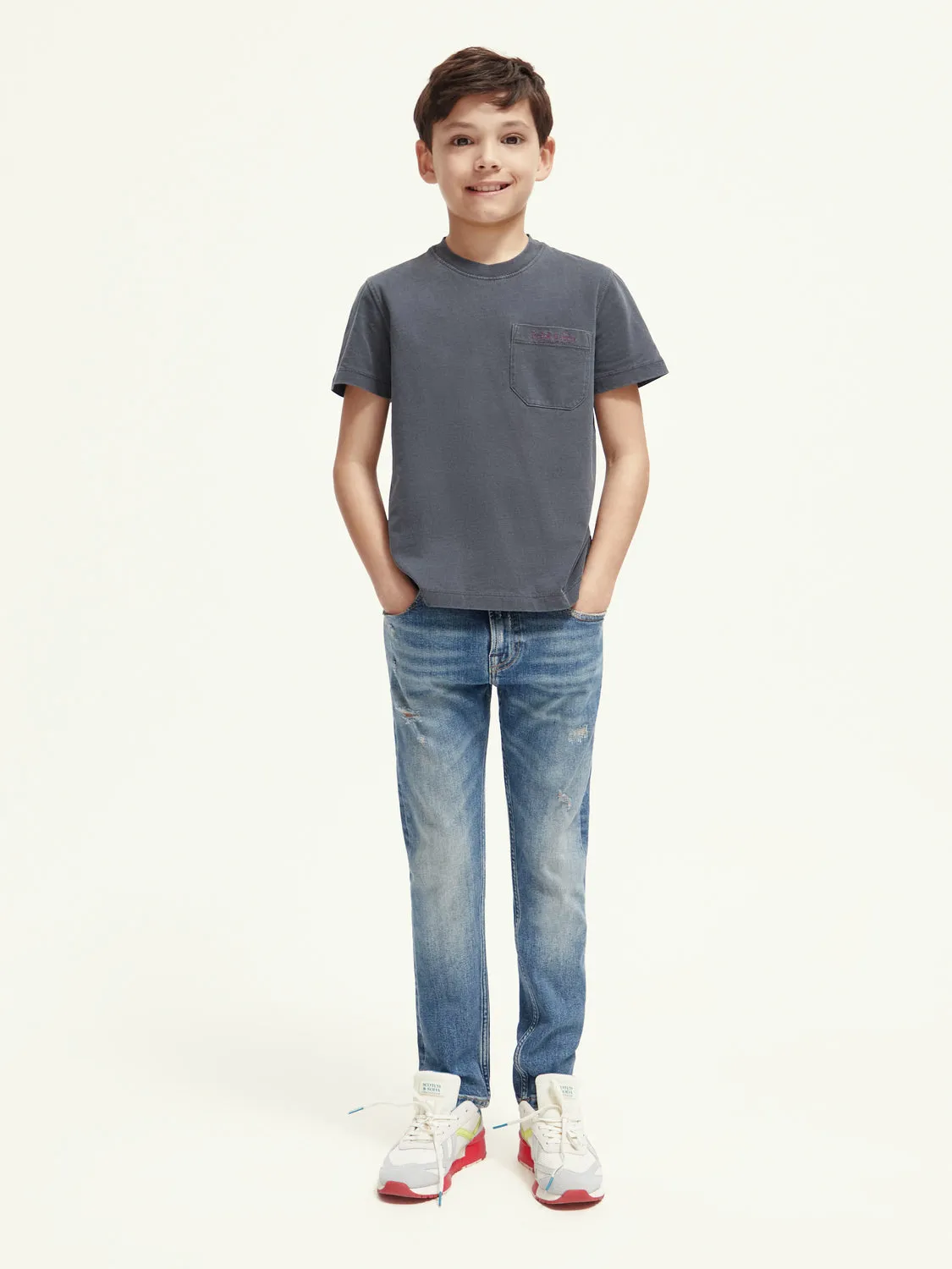 Kids - Relaxed-fit chest pocket t-shirt