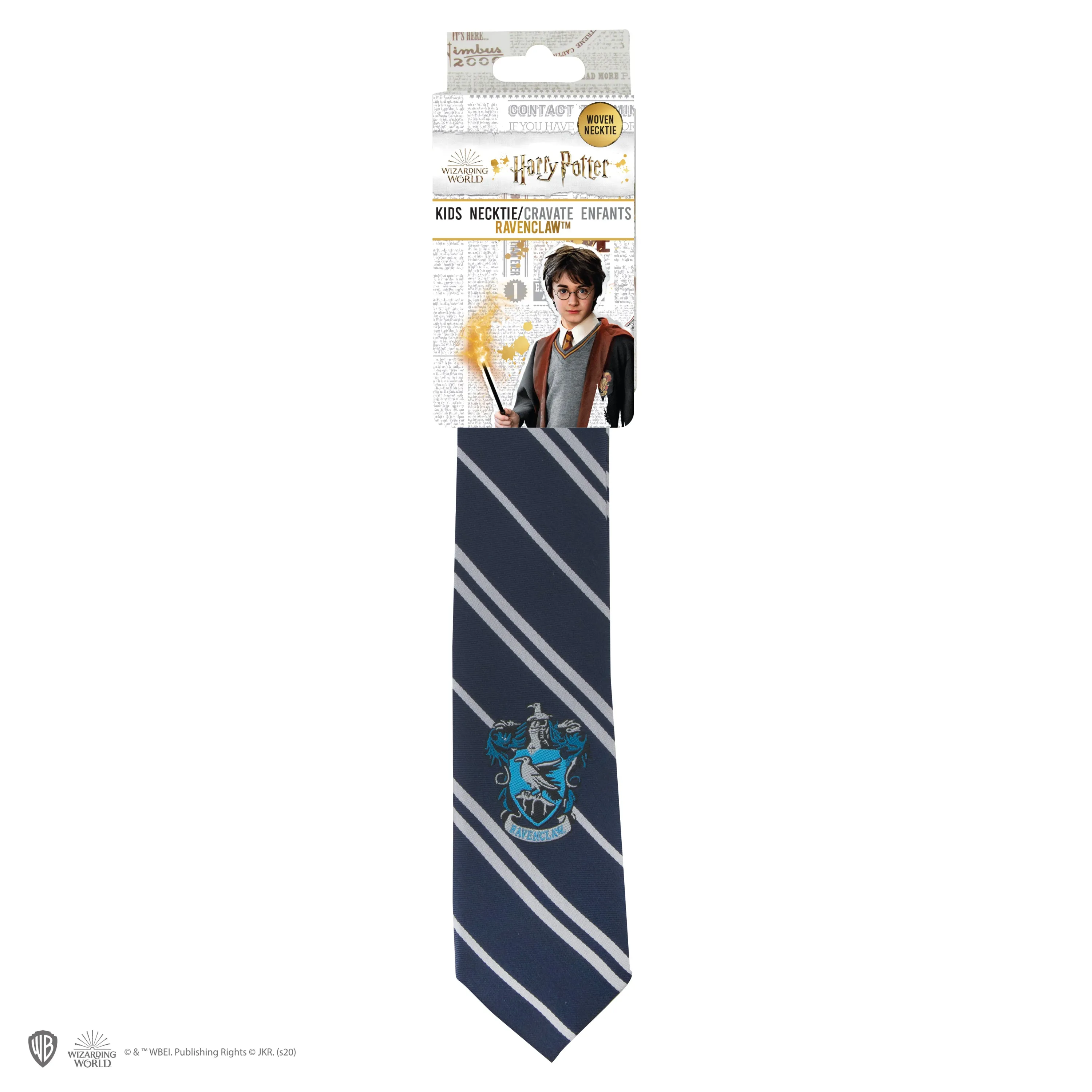 Kids Woven Crest Ravenclaw Tie