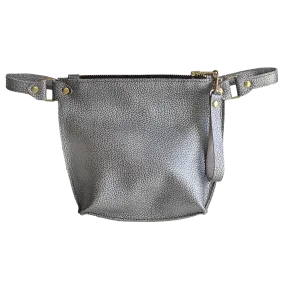 Kitt Belt Bag in Metallic Silver