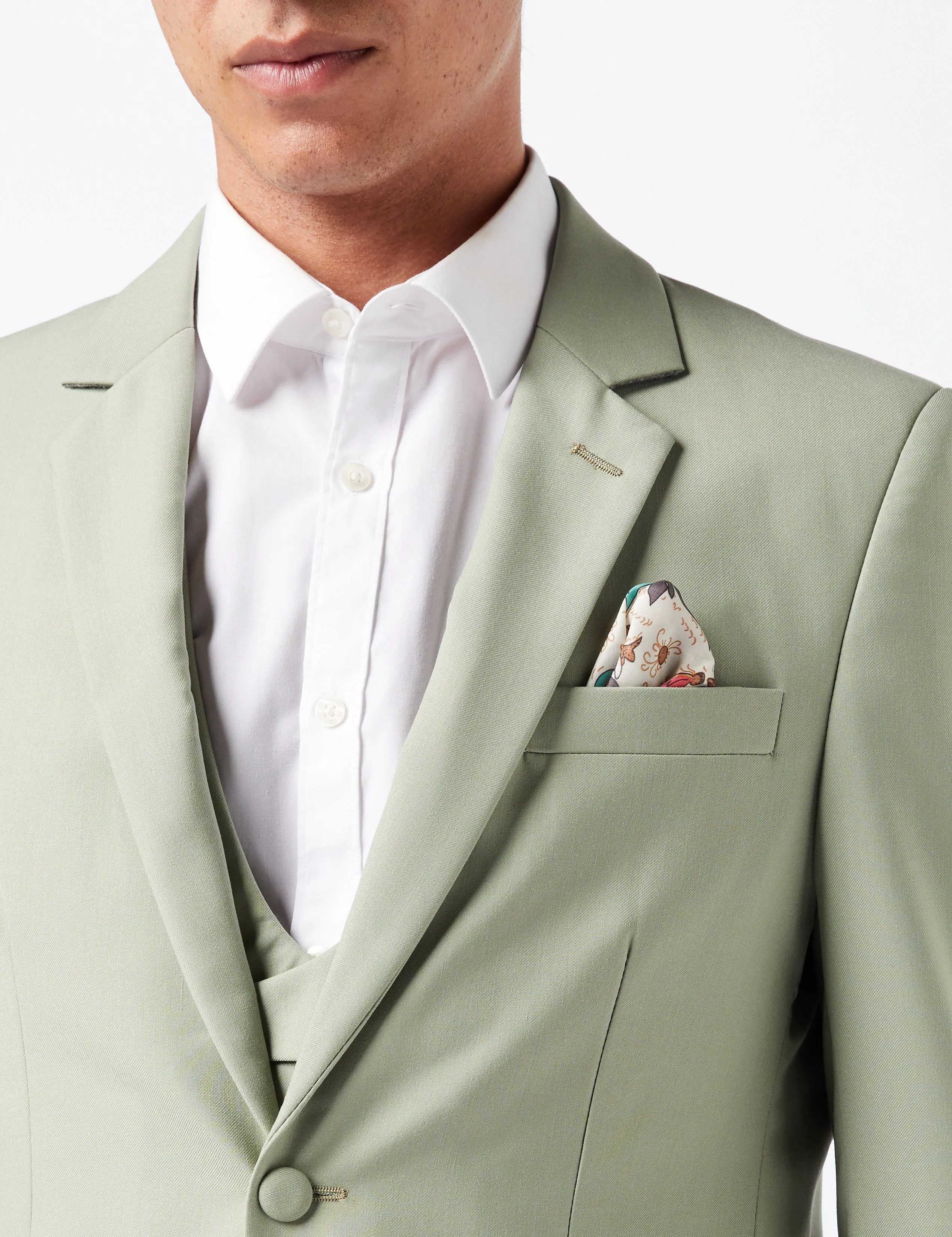 LETE - Pale Mint Green Summer Wedding Suit