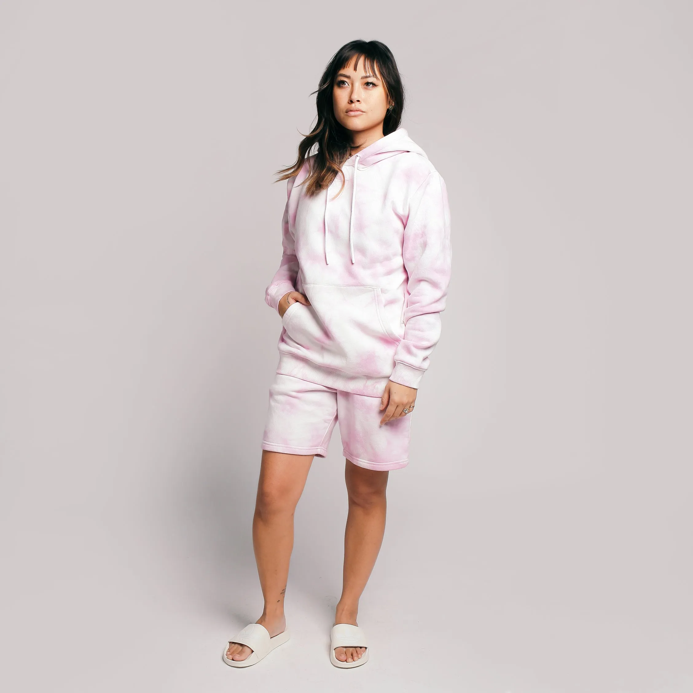 Loftloom Hoodie Lilac Crystal Tie Dye