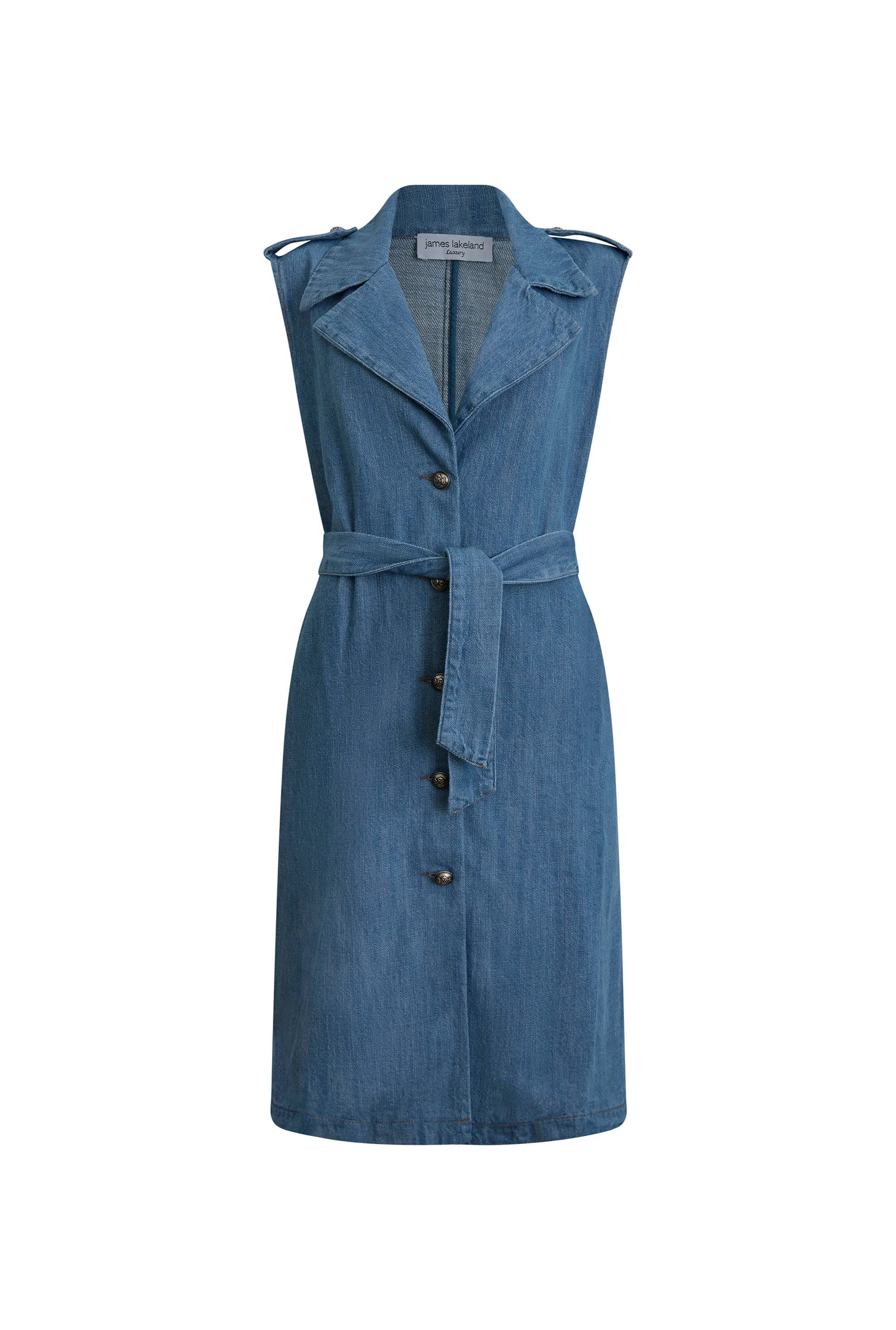 Long Denim Gilet