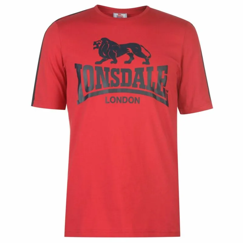 Lonsdale Large Logo T Shirt Mens Gents Crew Neck Tee Top Short Sleeve