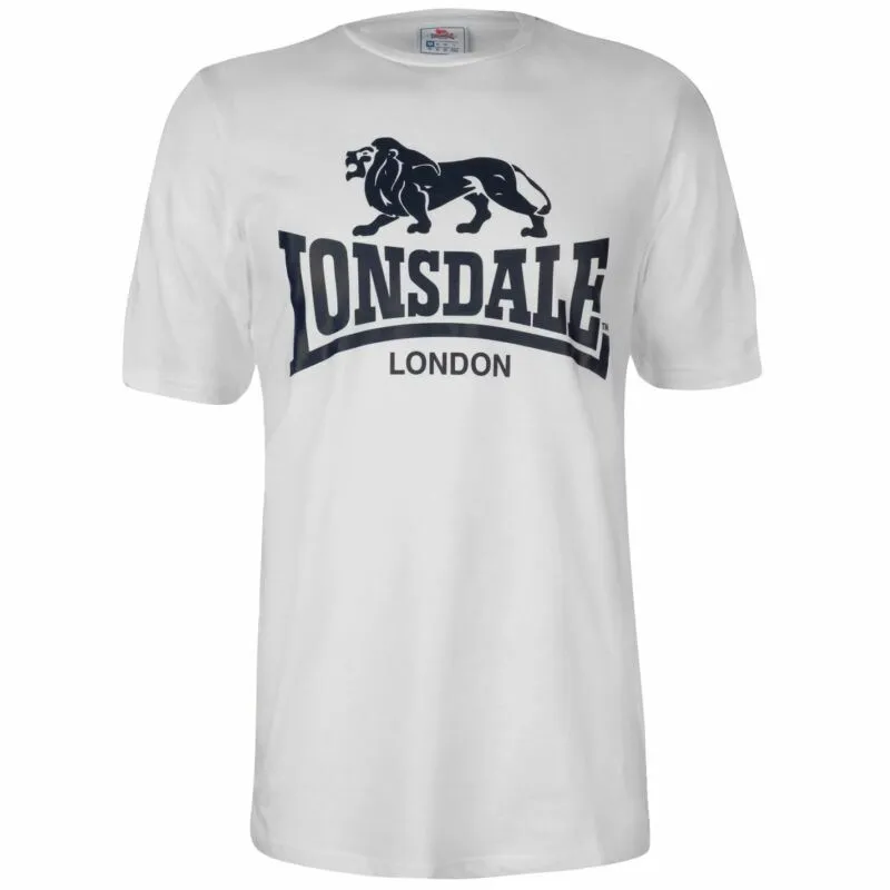 Lonsdale Large Logo T Shirt Mens Gents Crew Neck Tee Top Short Sleeve