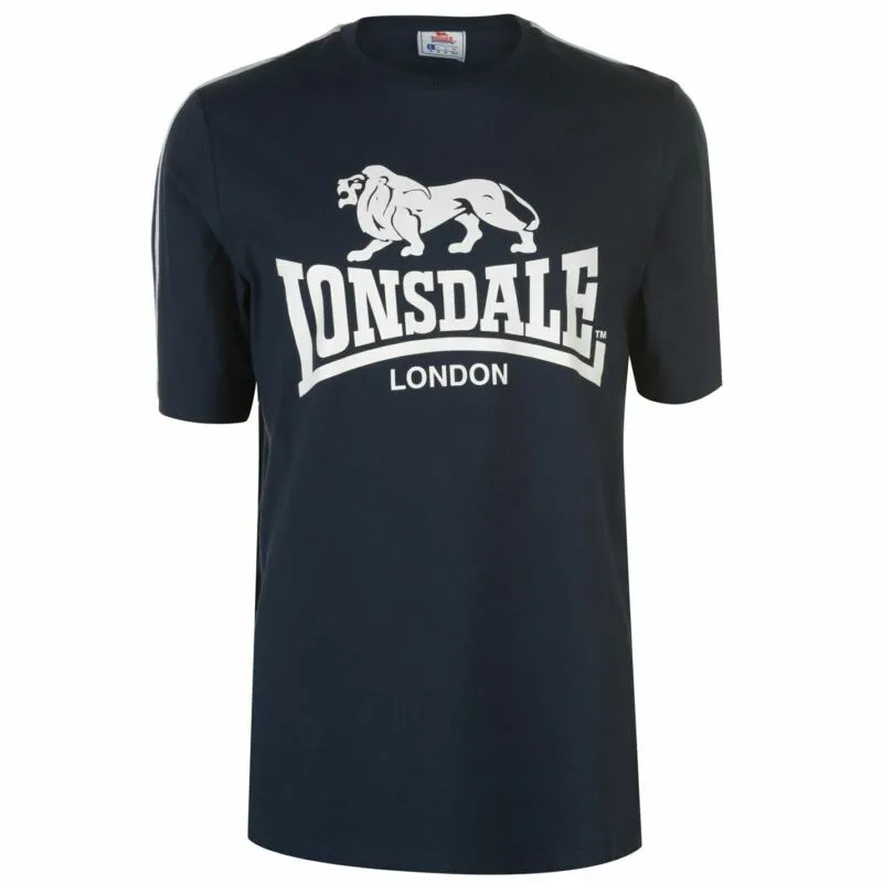 Lonsdale Large Logo T Shirt Mens Gents Crew Neck Tee Top Short Sleeve