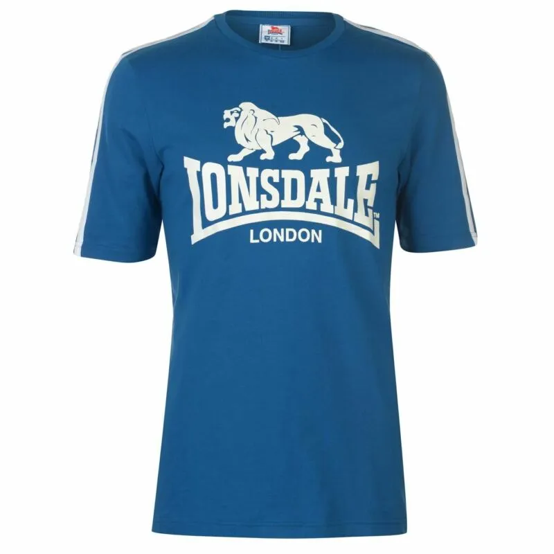 Lonsdale Large Logo T Shirt Mens Gents Crew Neck Tee Top Short Sleeve