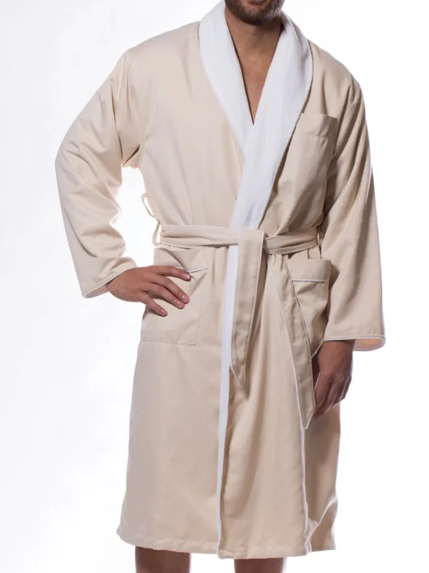 Luxury Microfiber Plush Lined Mens Robe