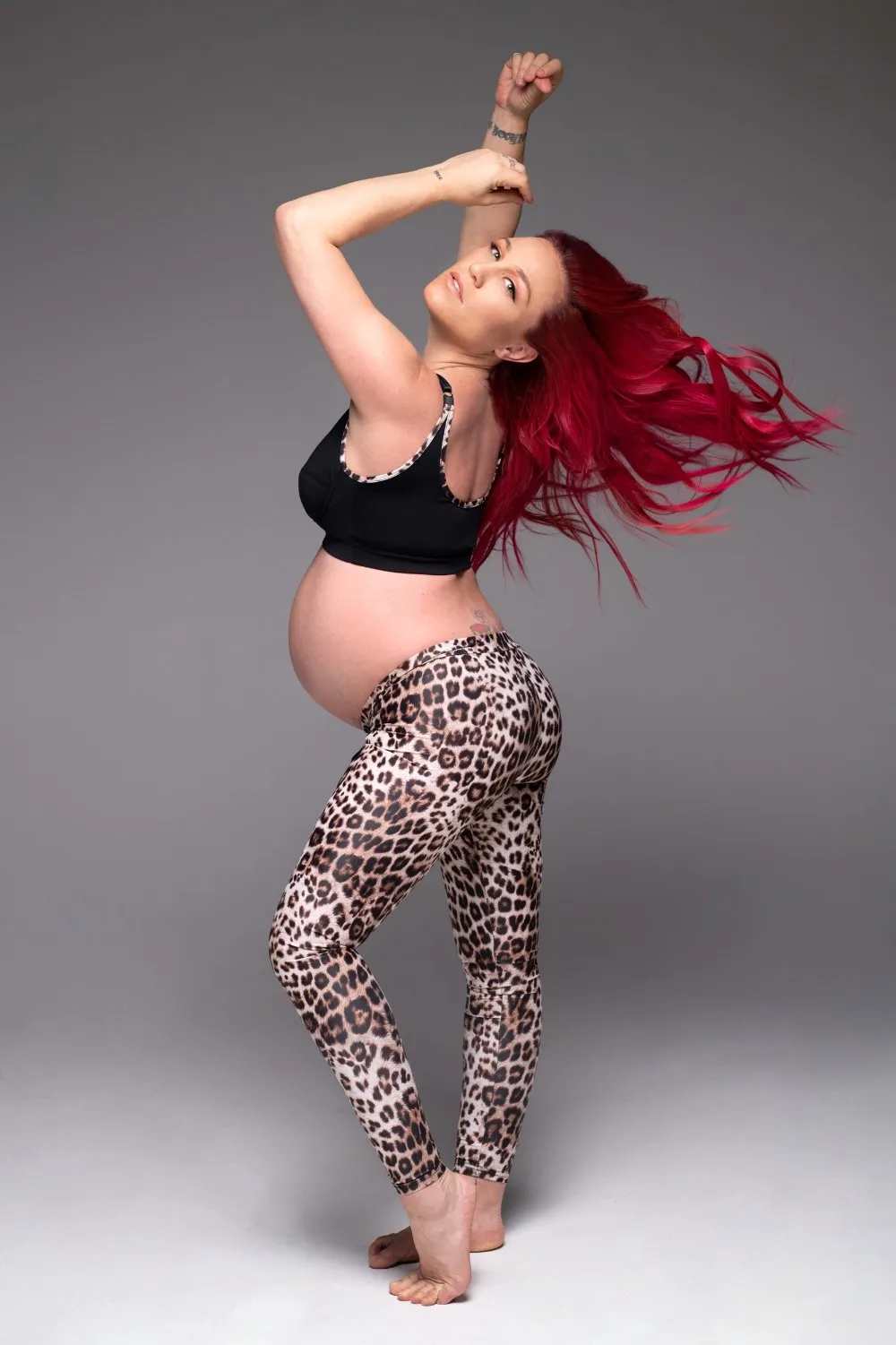 Mama RAD leggings Leopard - maternity - zwangerschapslegging