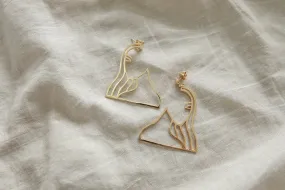 Marikit Earrings, Gold | MM x Choleil