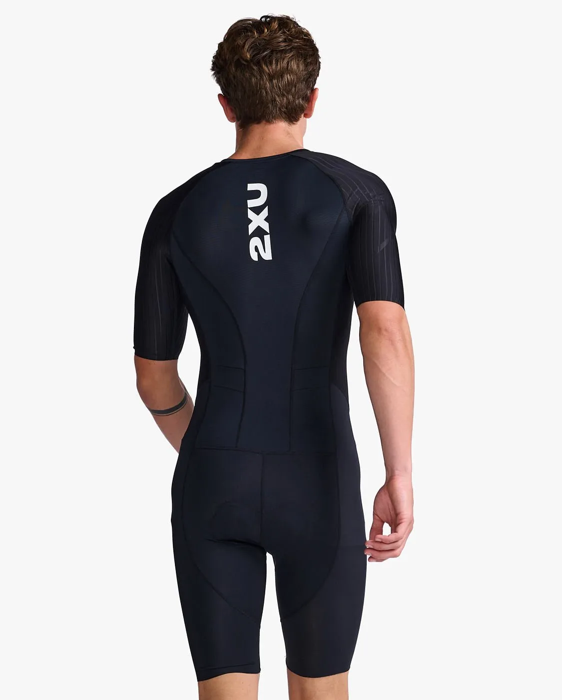 Mens Aero Sleeved Trisuit - Black