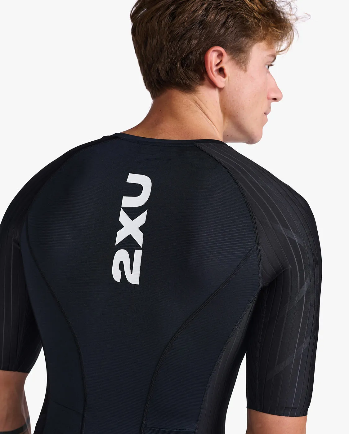 Mens Aero Sleeved Trisuit - Black