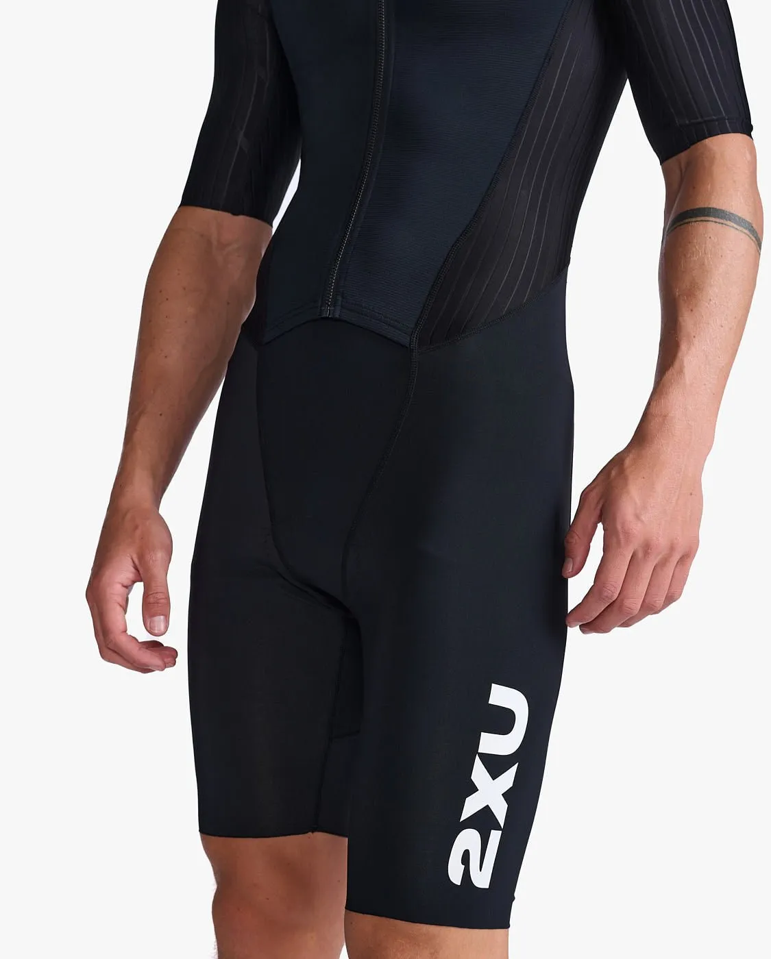 Mens Aero Sleeved Trisuit - Black