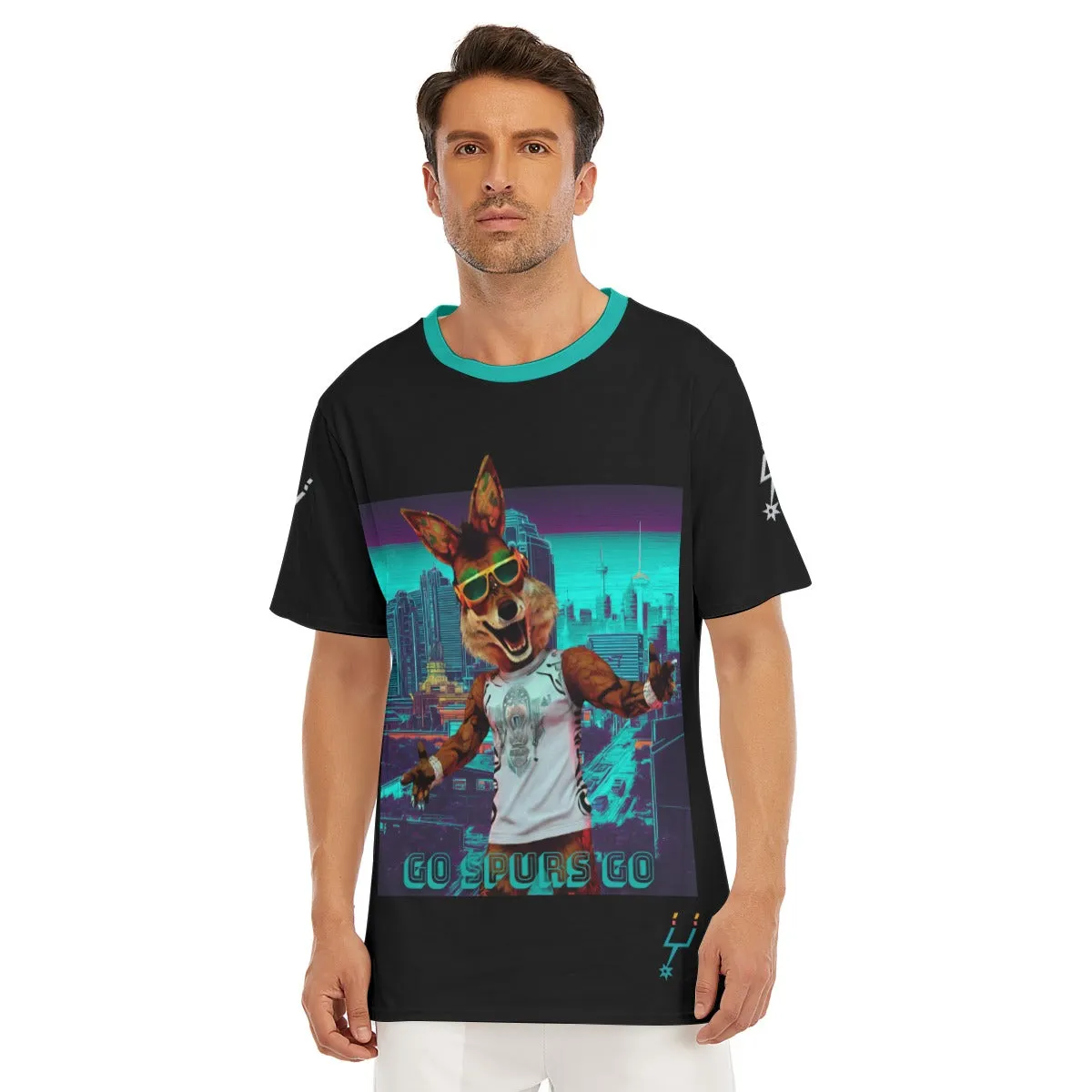 Men's San Antonio Coyote Basketball O-Neck T-Shirt | 190GSM Cotton