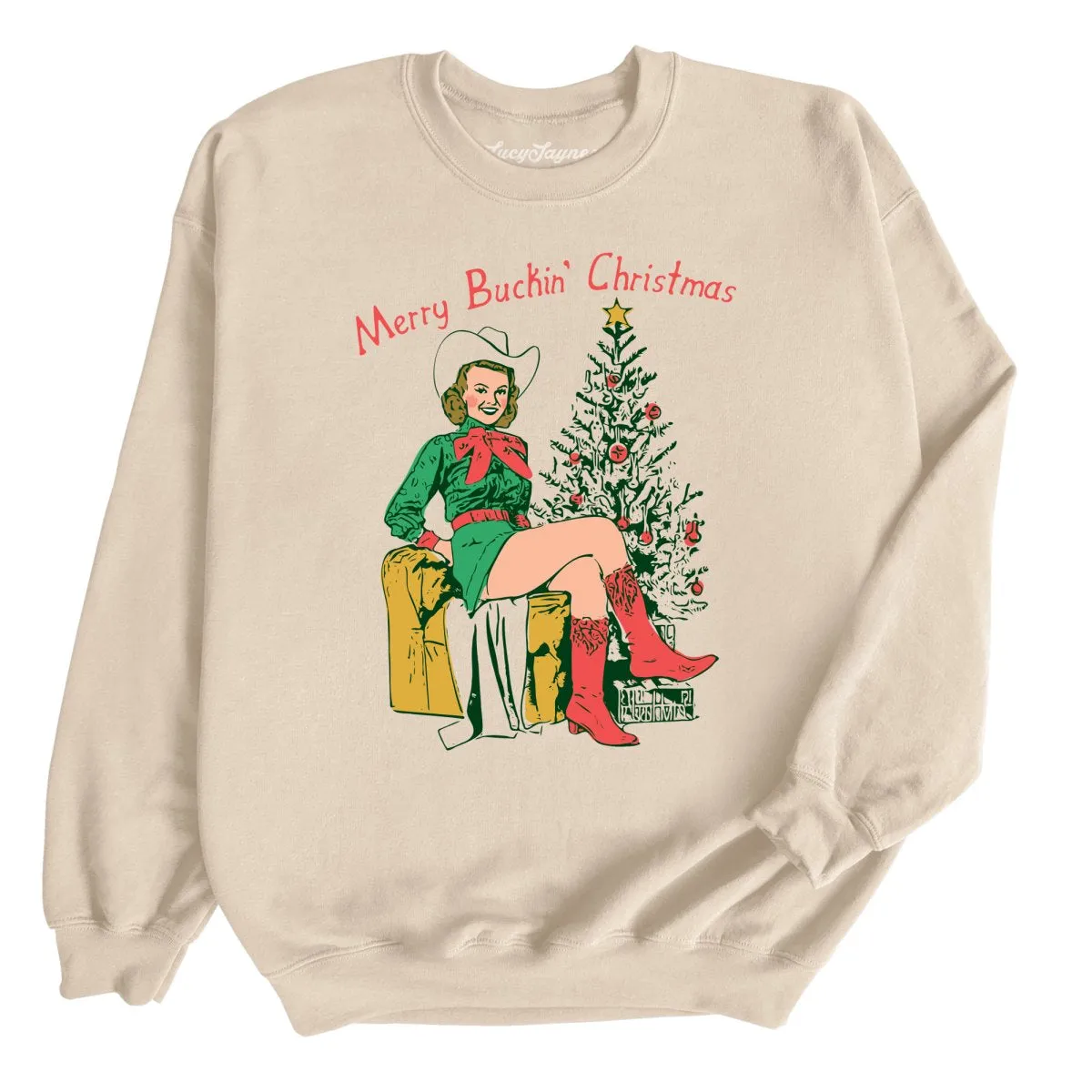 Merry Buckin' Christmas Sweatshirt