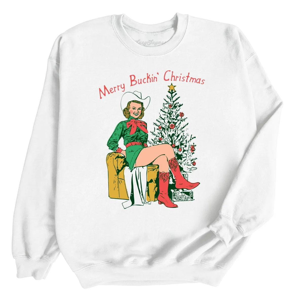 Merry Buckin' Christmas Sweatshirt