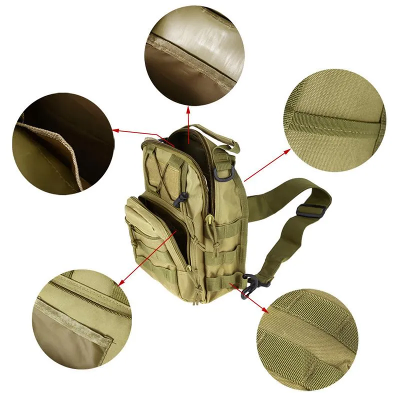 Military Style Outdoor Compact Shoulder Sling Backpack