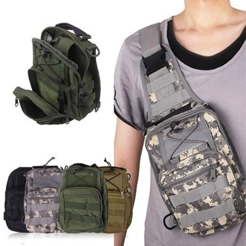 Military Style Outdoor Compact Shoulder Sling Backpack